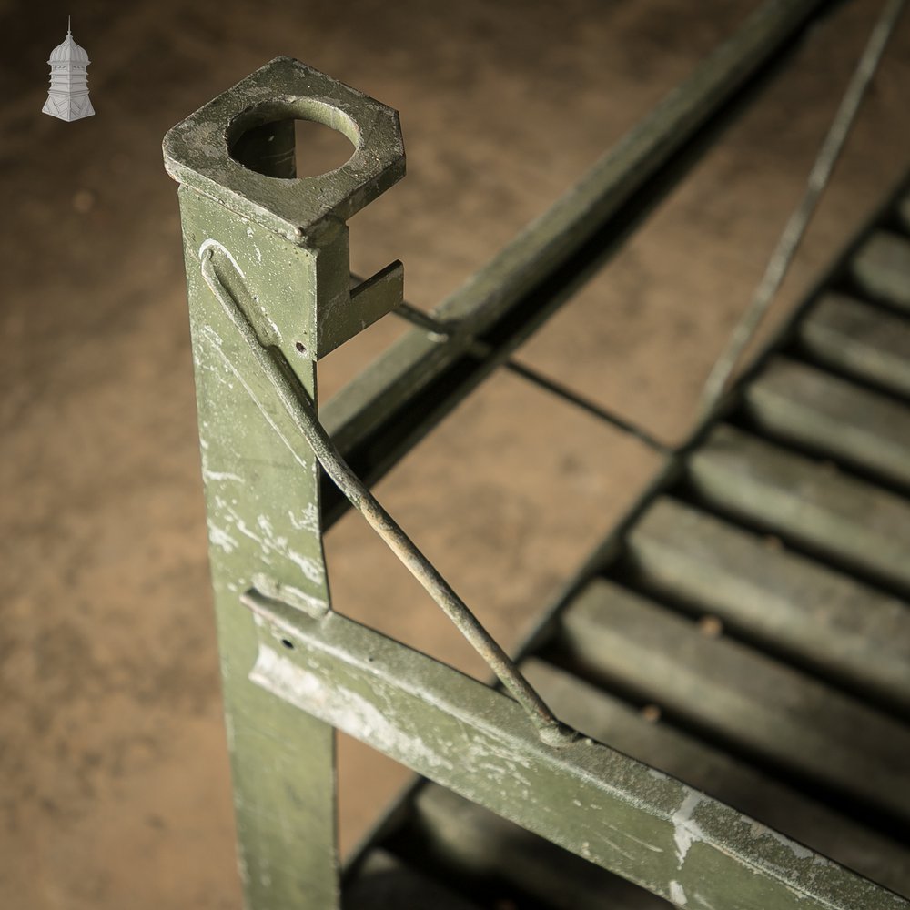 Vintage British Military Stackable Storage Stillages – SSI Schaefer 1983 – Industrial Steel Crates