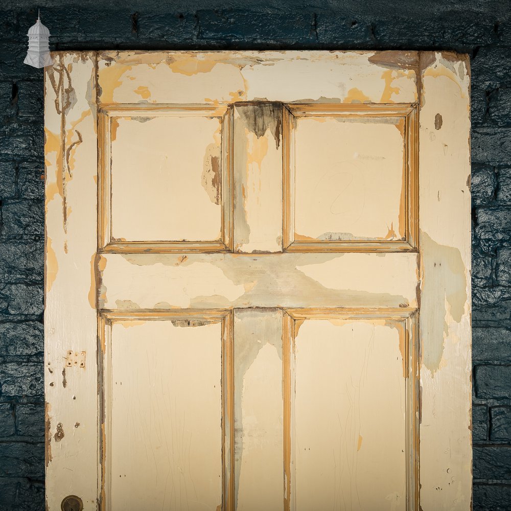 6-Panel Moulded Wooden Door