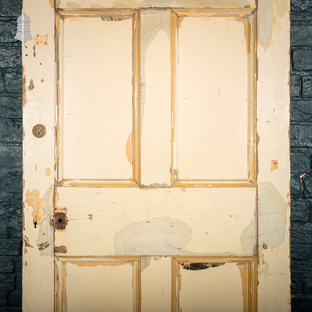6-Panel Moulded Wooden Door