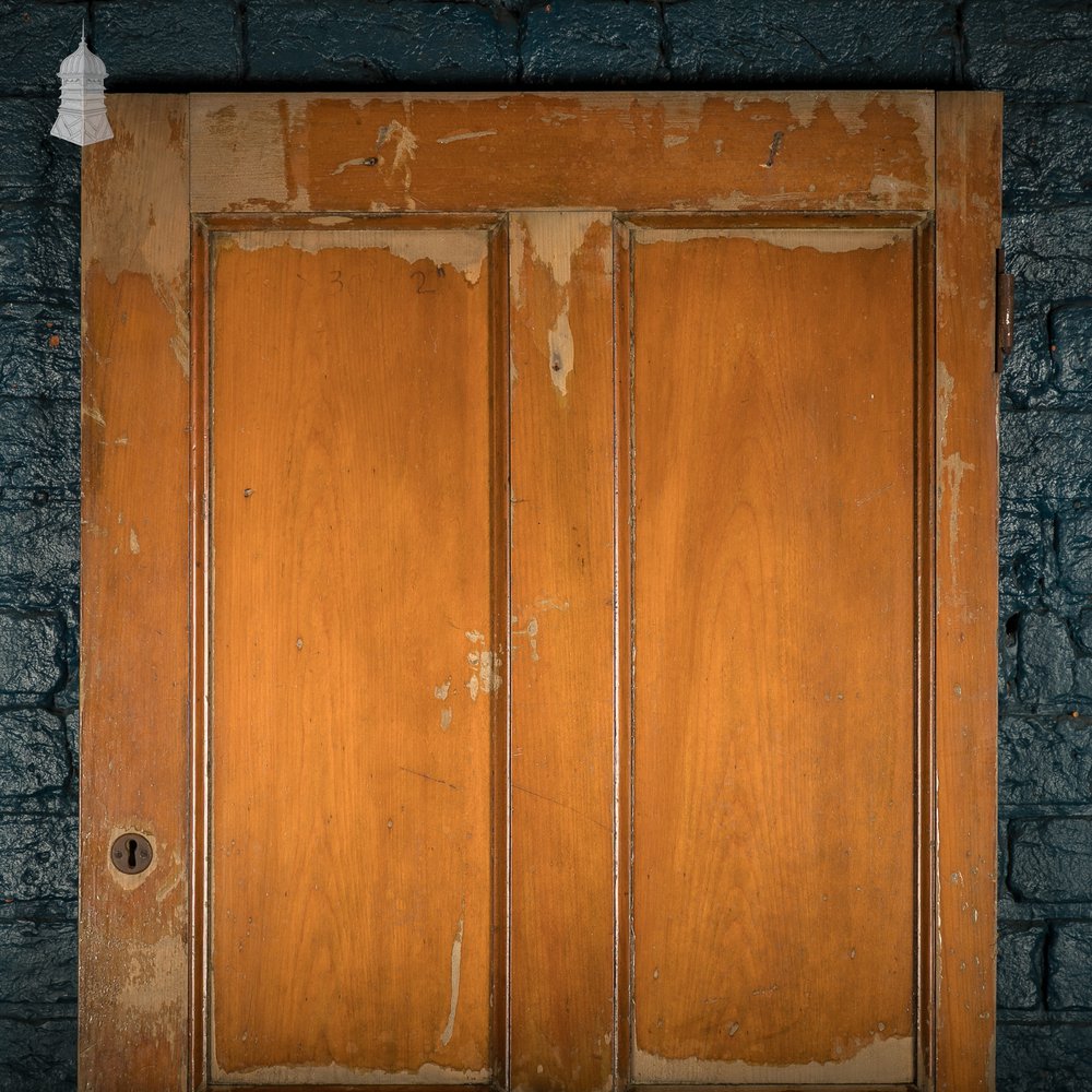 Moulded 5-panel Wooden Door with a Varnished Finish