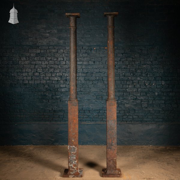 Cast Iron Columns, Pair of Reclaimed Stanchions