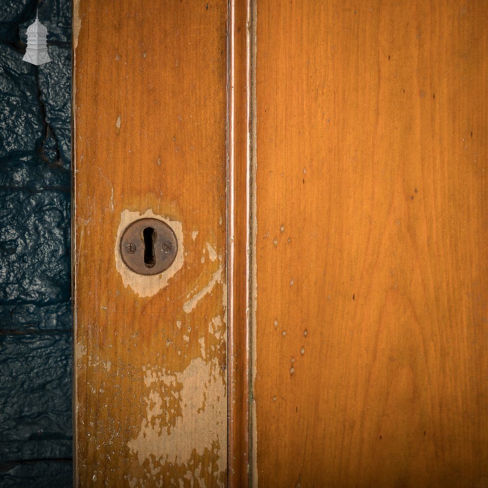 Moulded 5-panel Wooden Door with a Varnished Finish