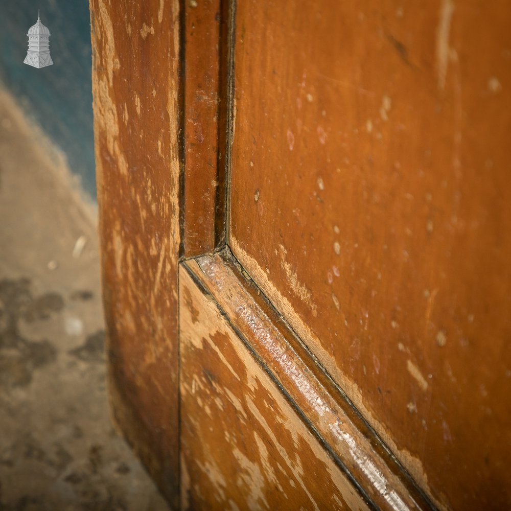 Moulded 5-panel Wooden Door with a Varnished Finish