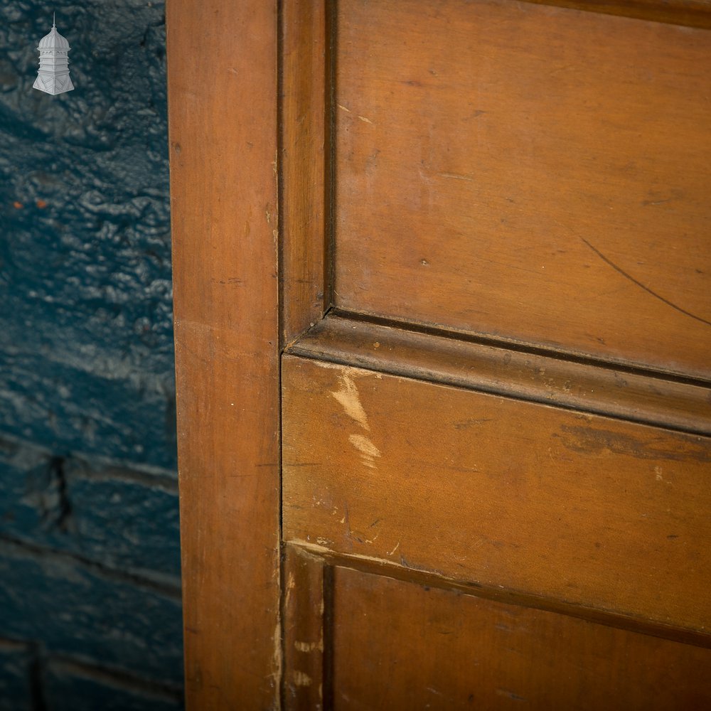 Moulded 5-panel Wooden Door with a Varnished Finish