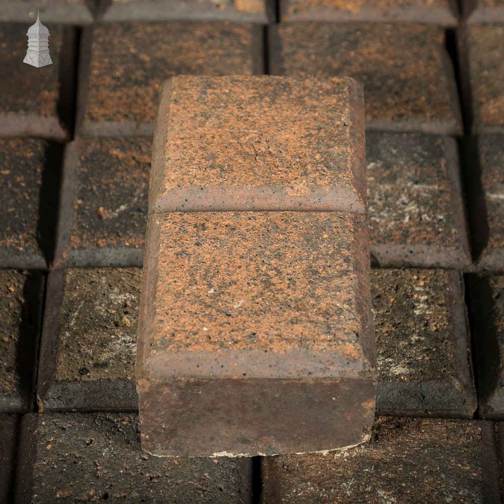 Reclaimed Stable Bricks, 258 Pavers, Worn Face, Staffordshire Blue 2 Block