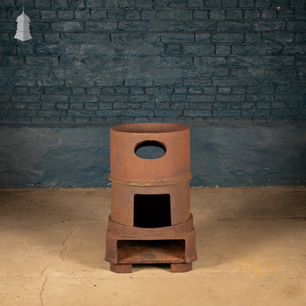 Industrial Stove or Furnace Body, Reclaimed, Cast Iron