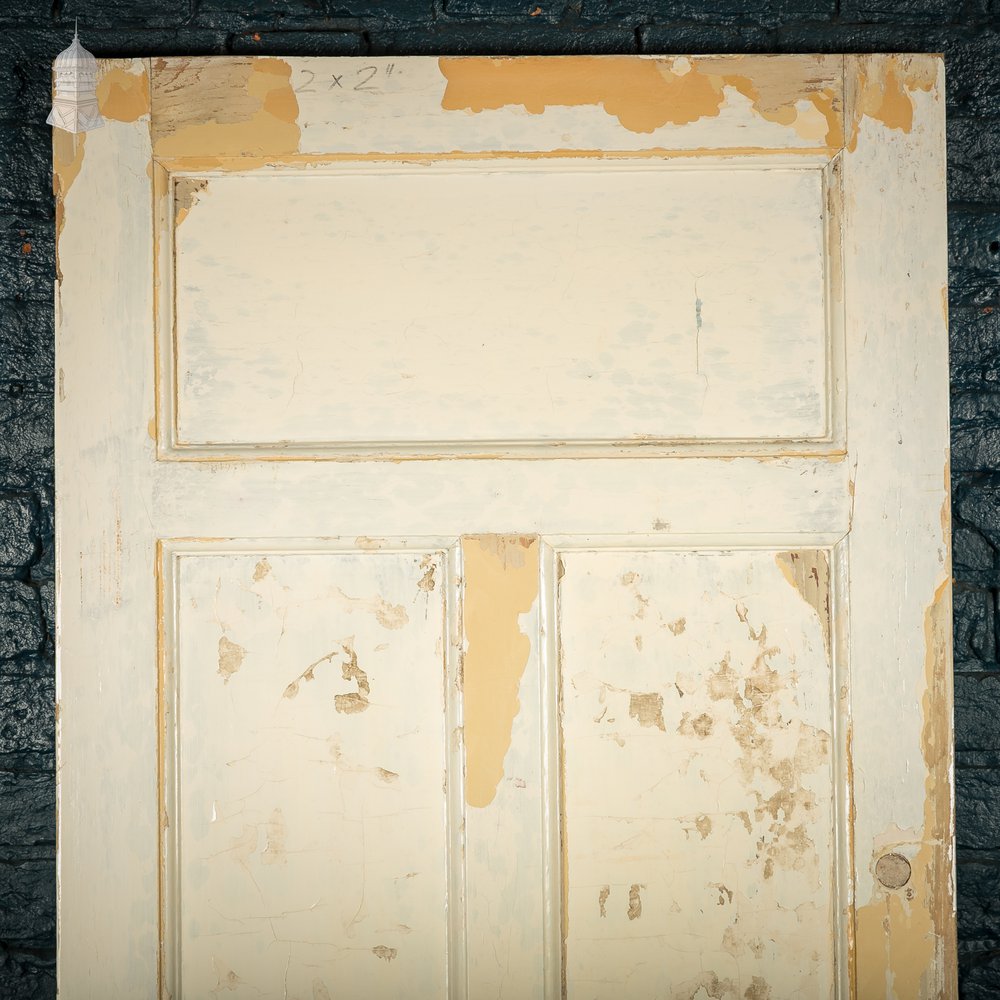 Moulded 5 Panel Door, Distressed Paint Finish
