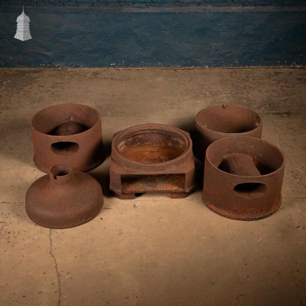 Industrial Stove or Furnace Body, Reclaimed, Cast Iron