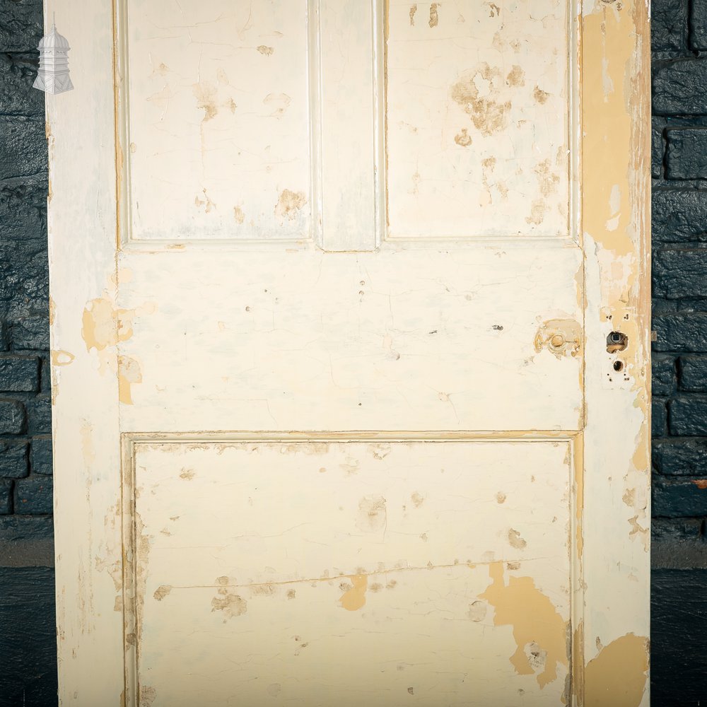 Moulded 5 Panel Door, Distressed Paint Finish