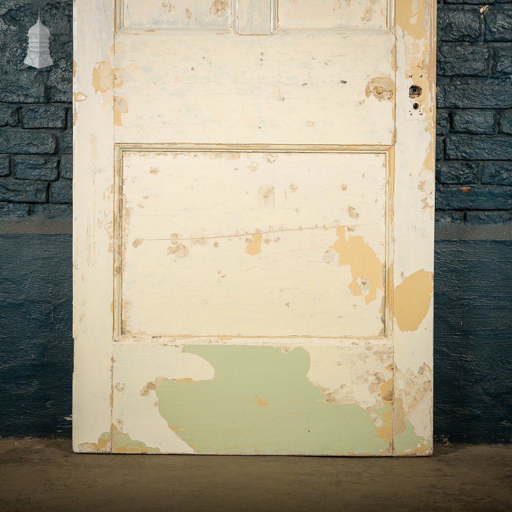 Moulded 5 Panel Door, Distressed Paint Finish