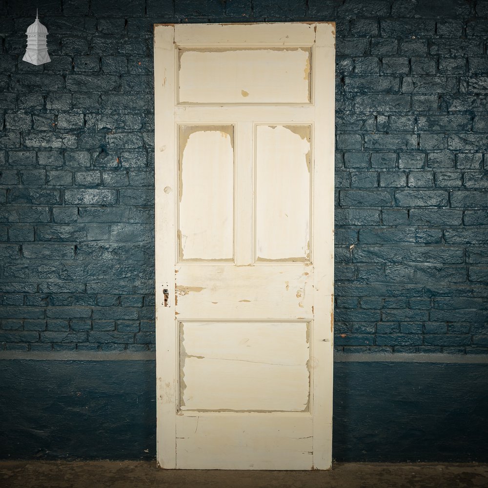 Moulded 5 Panel Door, Distressed Paint Finish