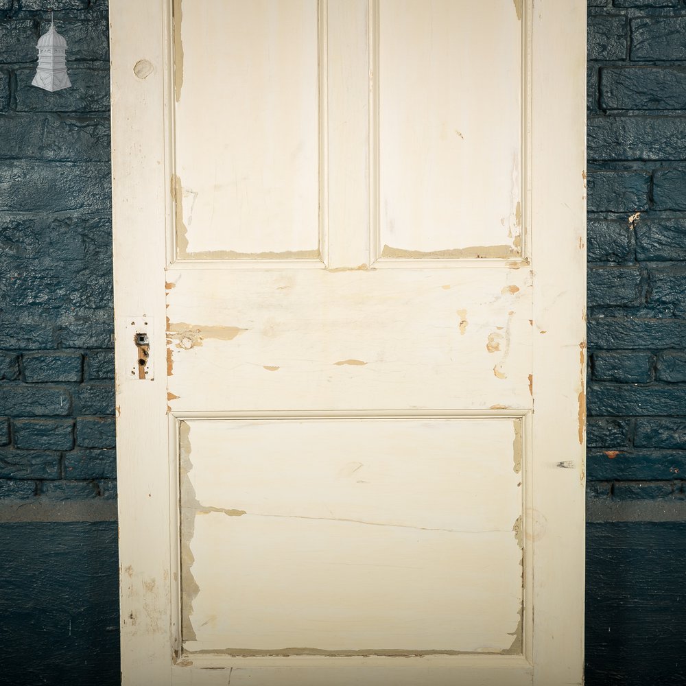 Moulded 5 Panel Door, Distressed Paint Finish