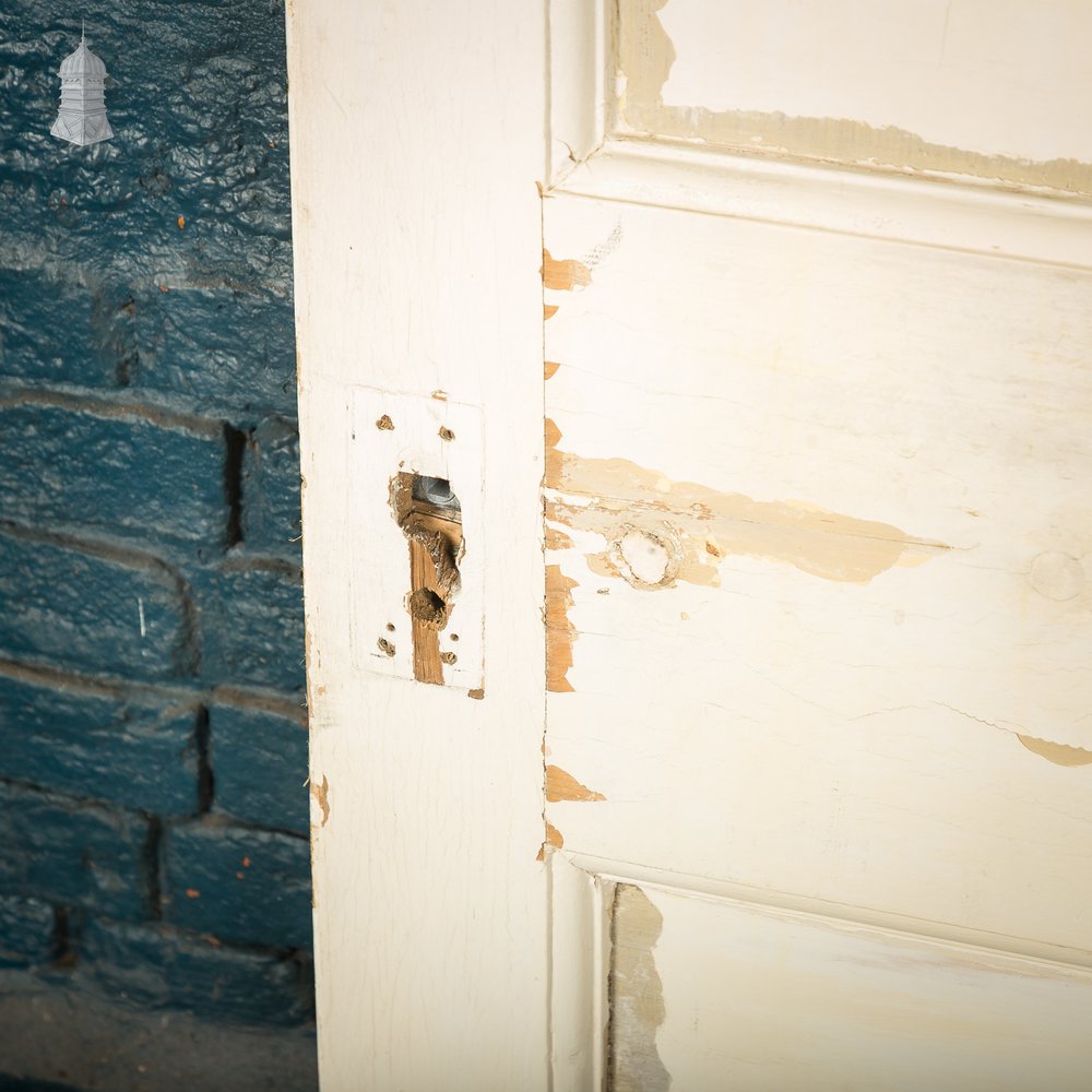 Moulded 5 Panel Door, Distressed Paint Finish