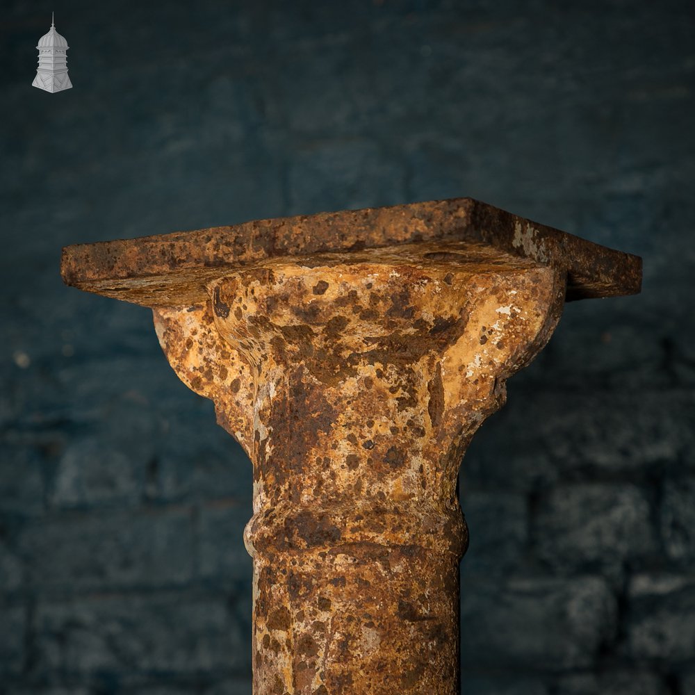 Nine Victorian Columns, Set of Cast Iron Pillars