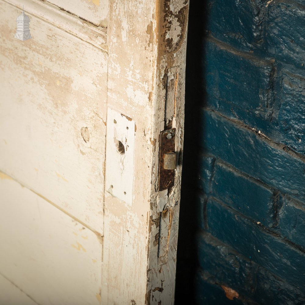Moulded 4-Panel Door with a Distressed White Painted Finish