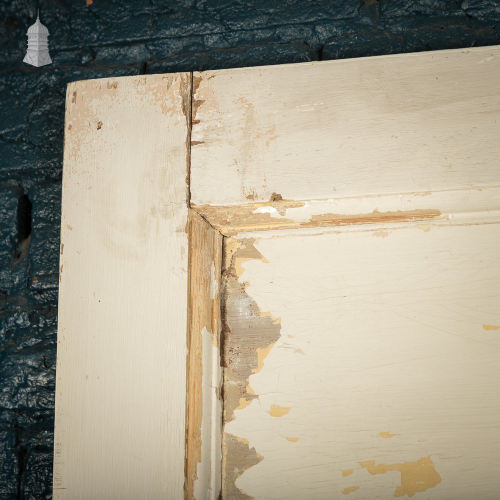 Moulded 4-Panel Door with a Distressed White Painted Finish