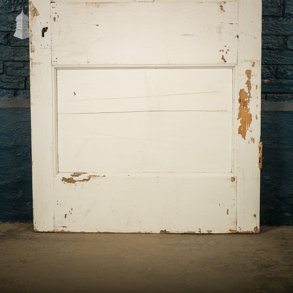 Moulded 4-Panel Door with a Distressed White Painted Finish