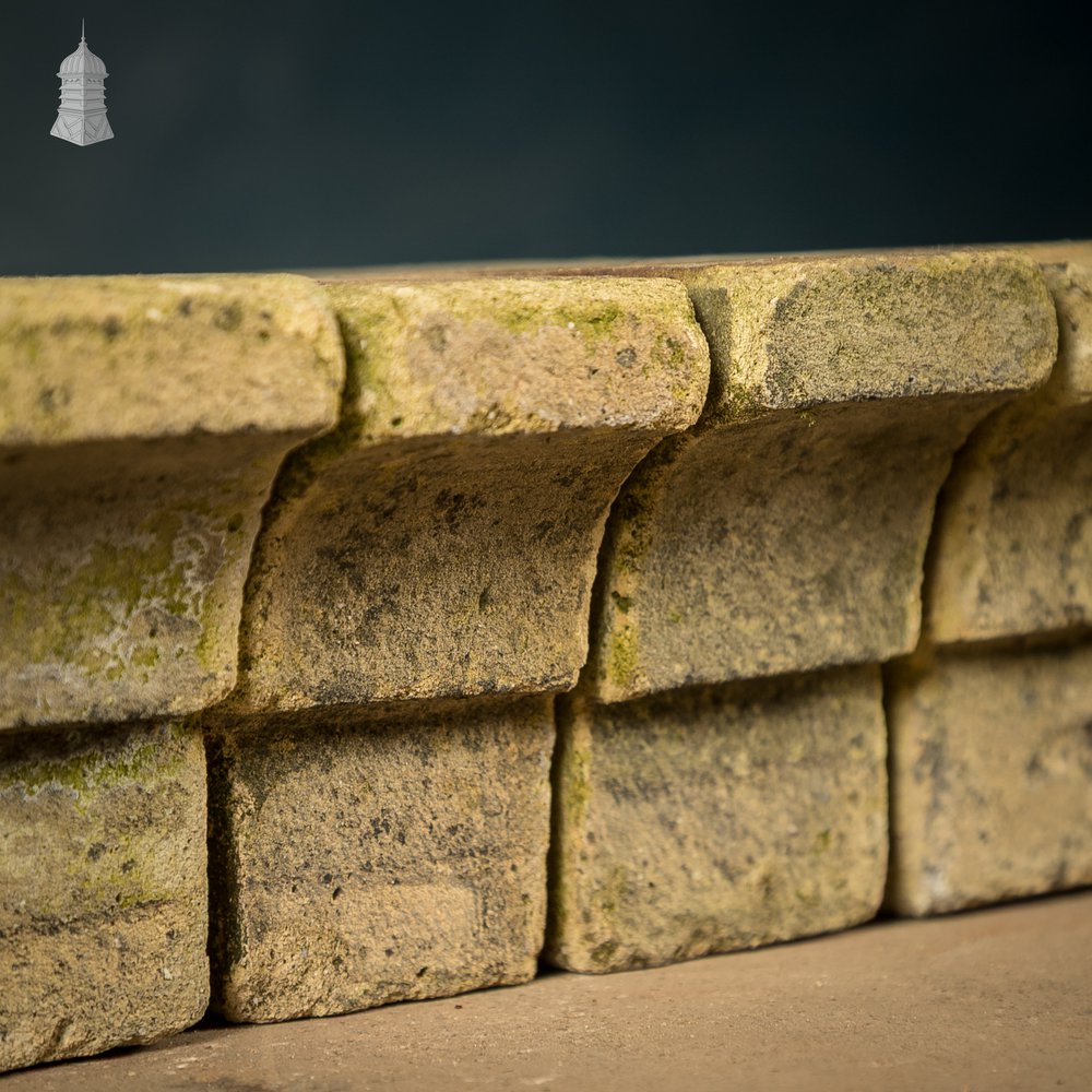 Buff Stepped Header Bricks, Reclaimed