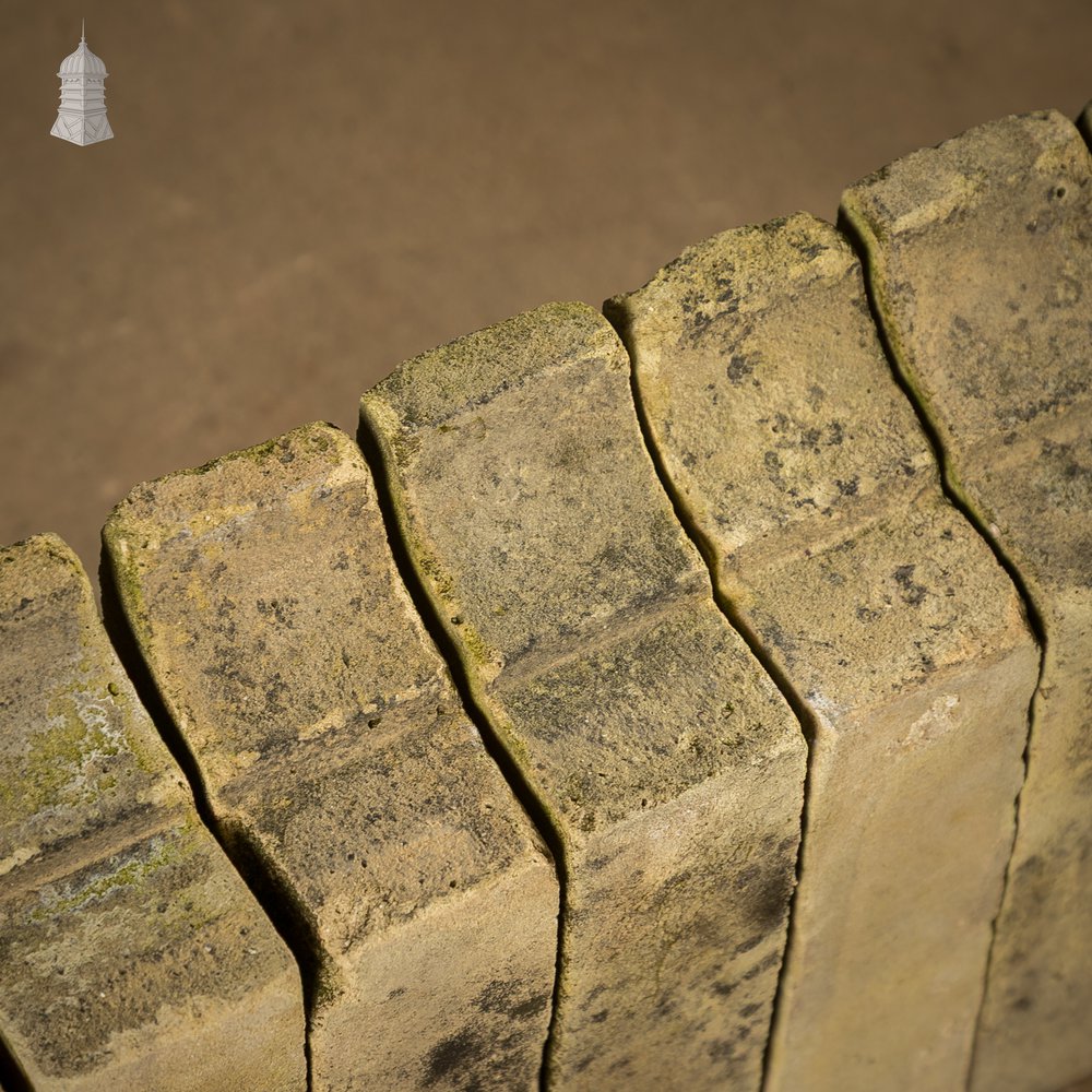 Buff Stepped Header Bricks, Reclaimed