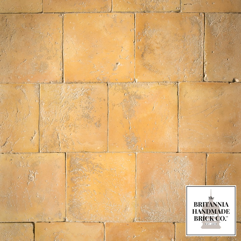 9” x 9" Handmade Buff Floor Tile 228 x 228mm