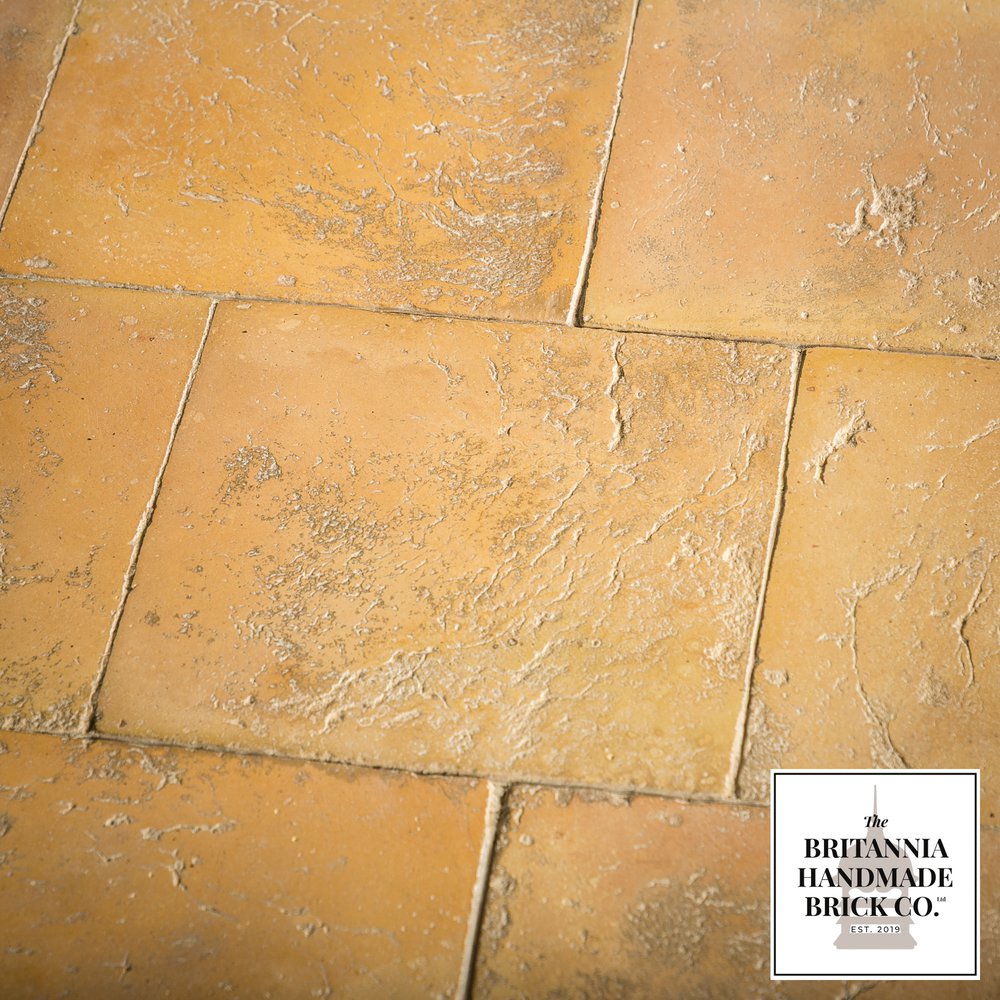 9” x 9" Handmade Buff Floor Tile 228 x 228mm