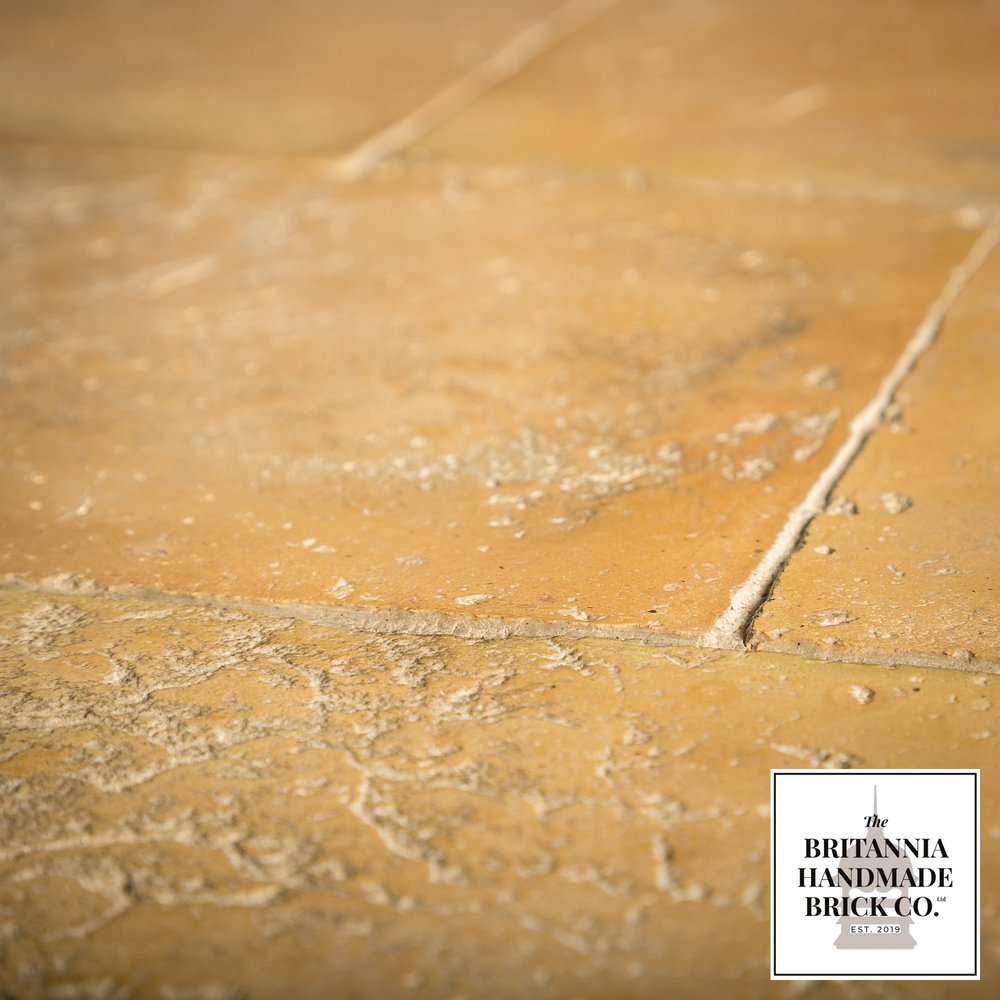 9” x 9" Handmade Buff Floor Tile 228 x 228mm