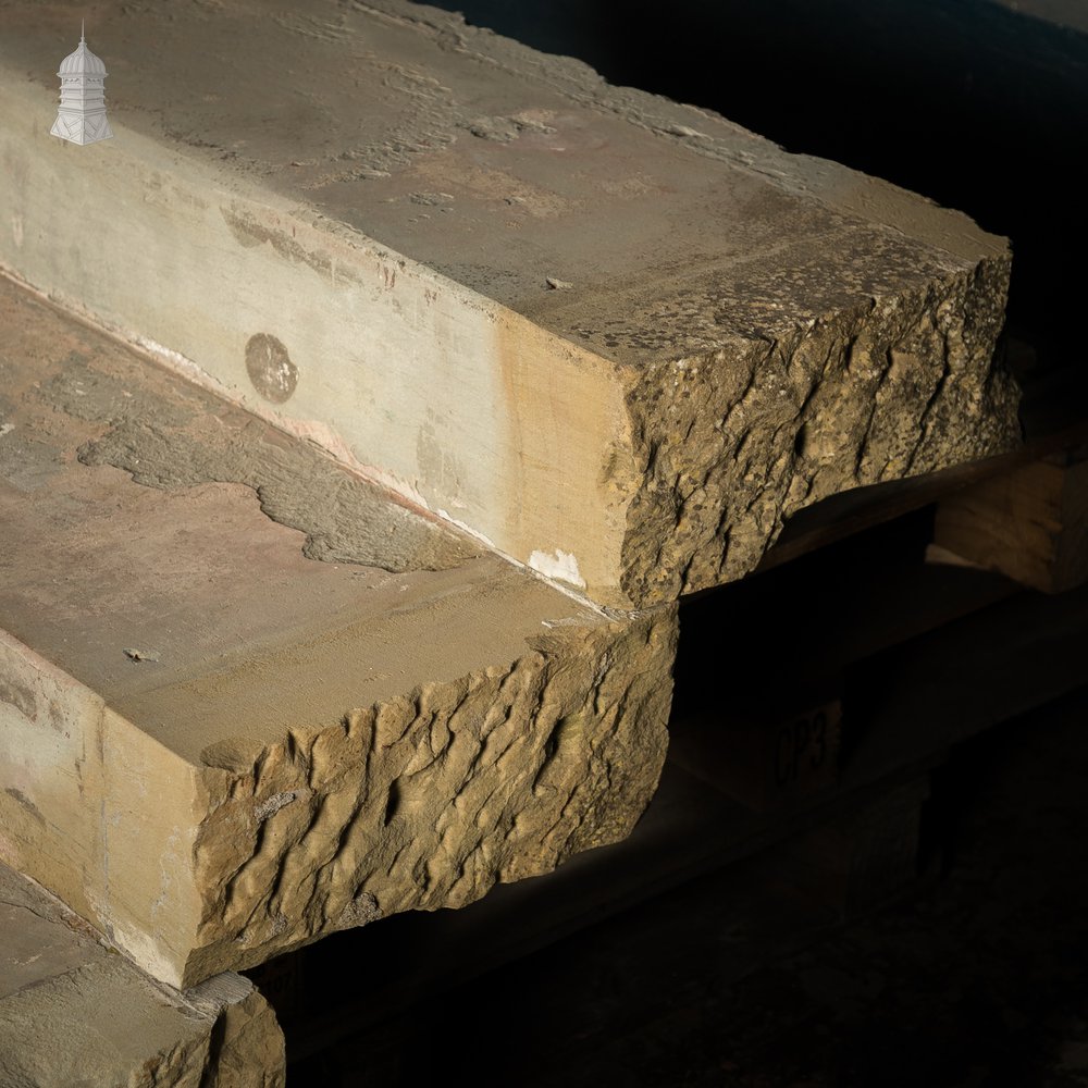 Staircase Treads, Soild York Stone, 4-Step Flight,