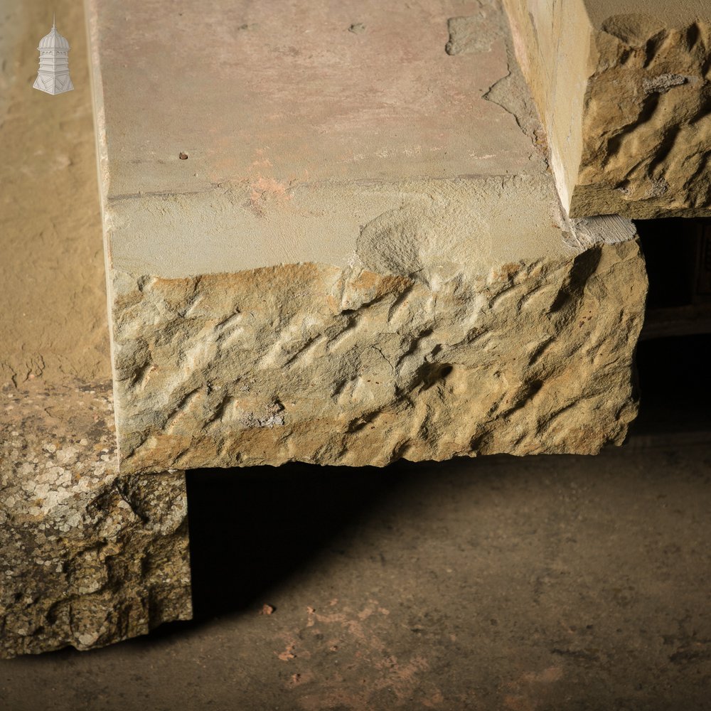 Staircase Treads, Soild York Stone, 4-Step Flight,