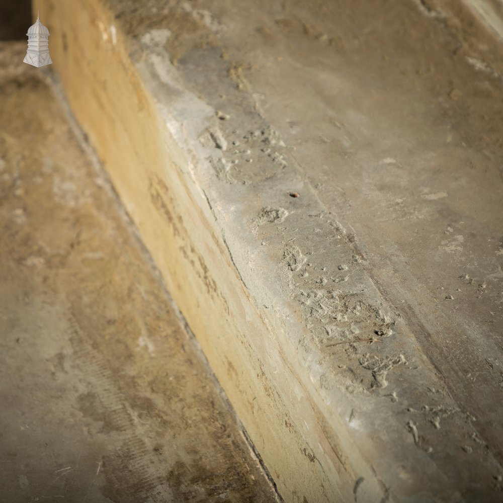 Staircase Treads, Soild York Stone, 4-Step Flight,