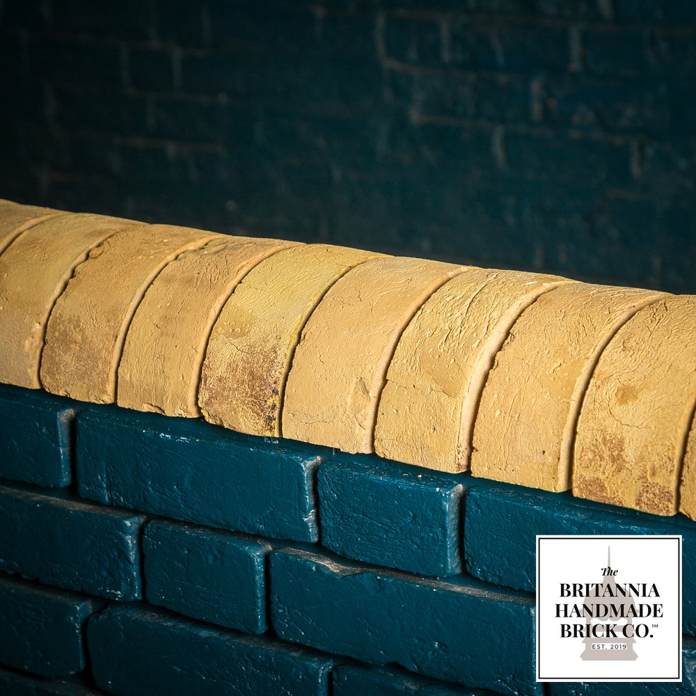 Half Round Handmade Buff Coping Brick, Period Style Wall Copings
