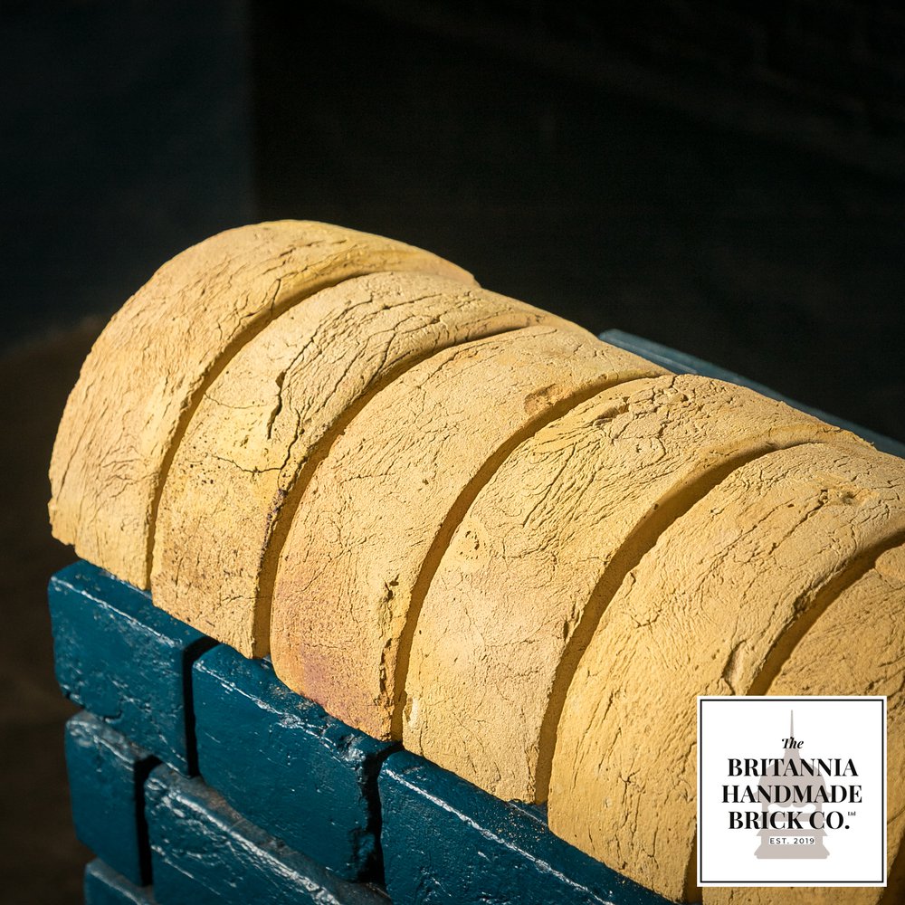 Half Round Handmade Buff Coping Brick, Period Style Wall Copings
