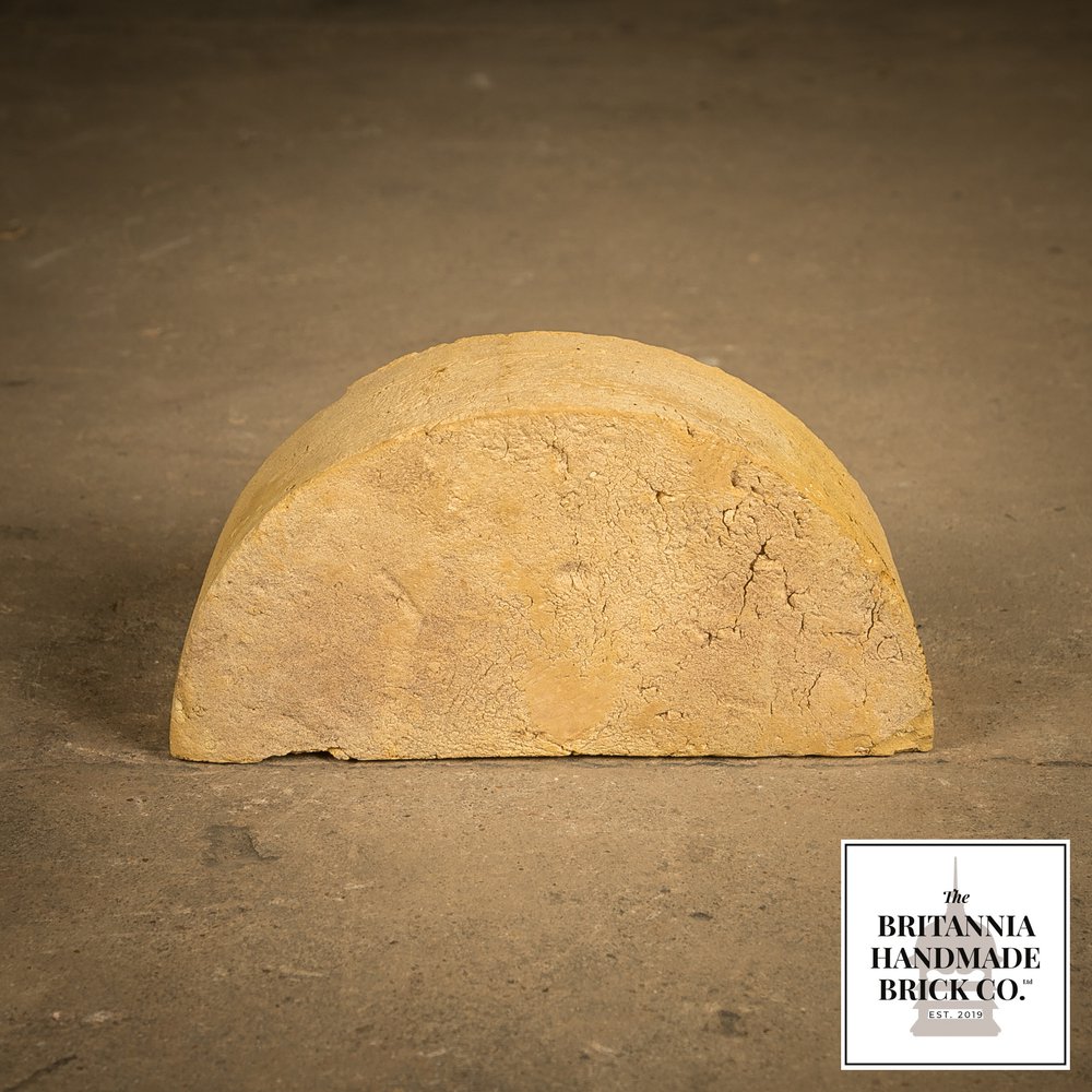 Half Round Handmade Buff Coping Brick, Period Style Wall Copings