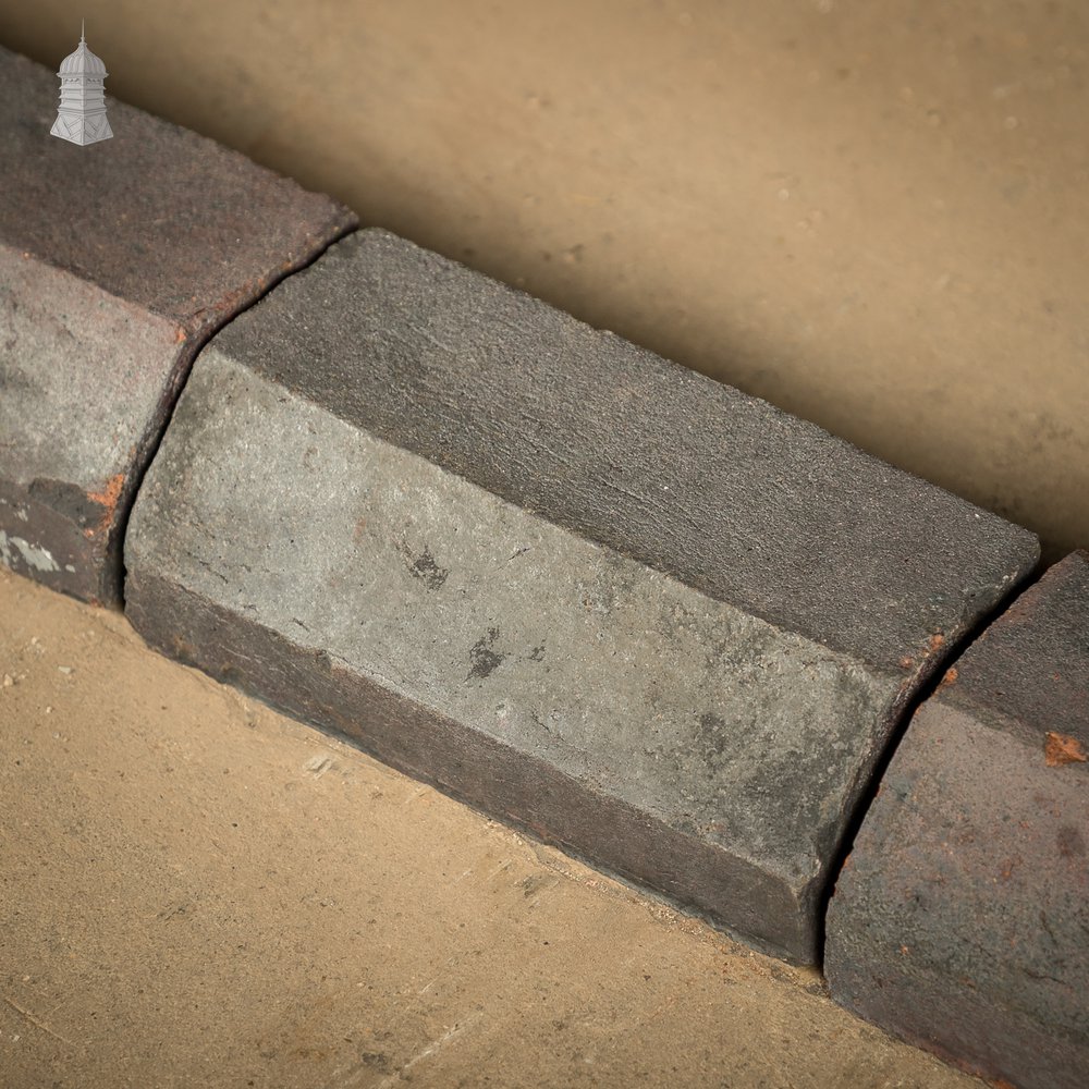 Blue Plinth Stretcher, Run of 8.5m, Reclaimed Staffordshire Bricks