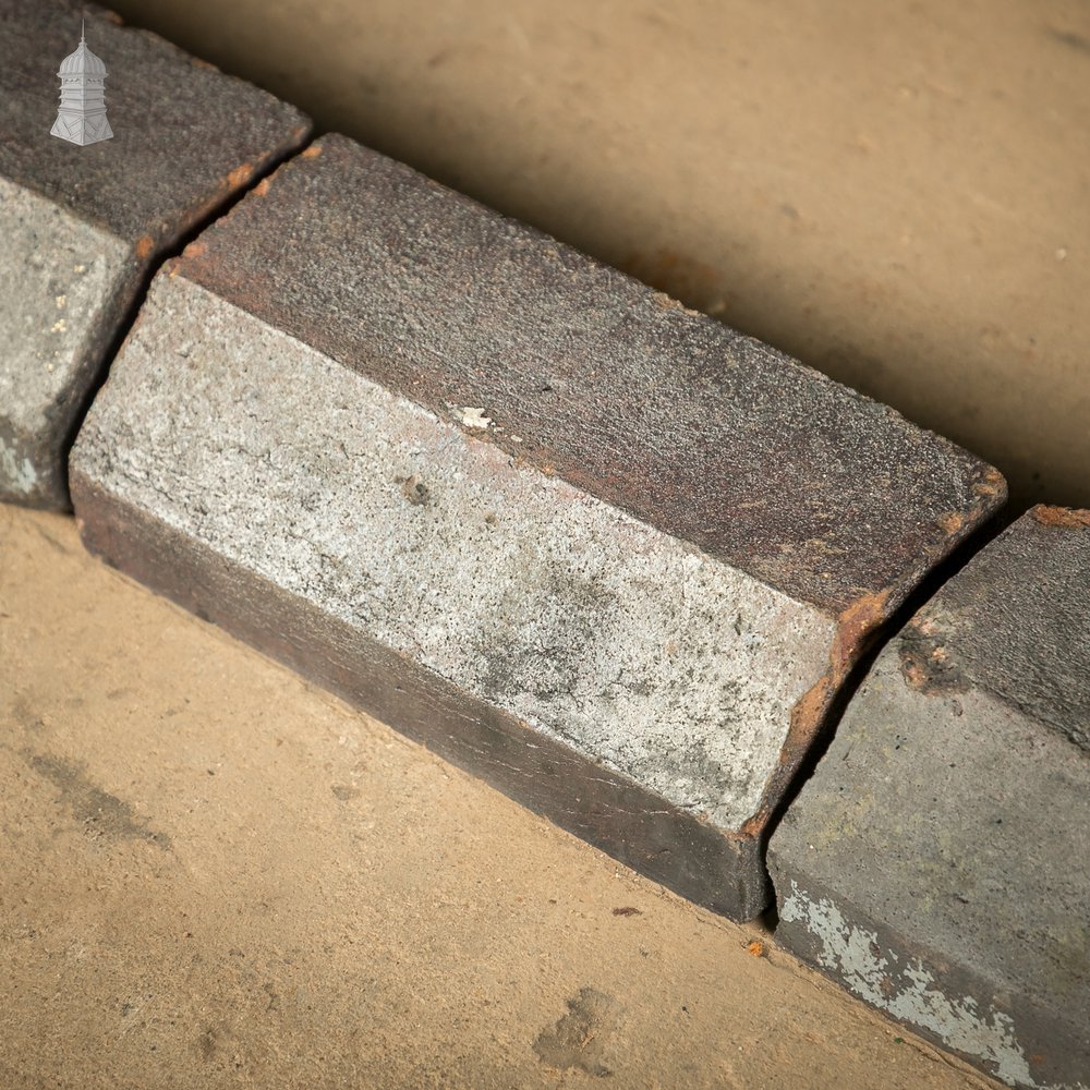 Blue Plinth Stretcher, Run of 8.5m, Reclaimed Staffordshire Bricks