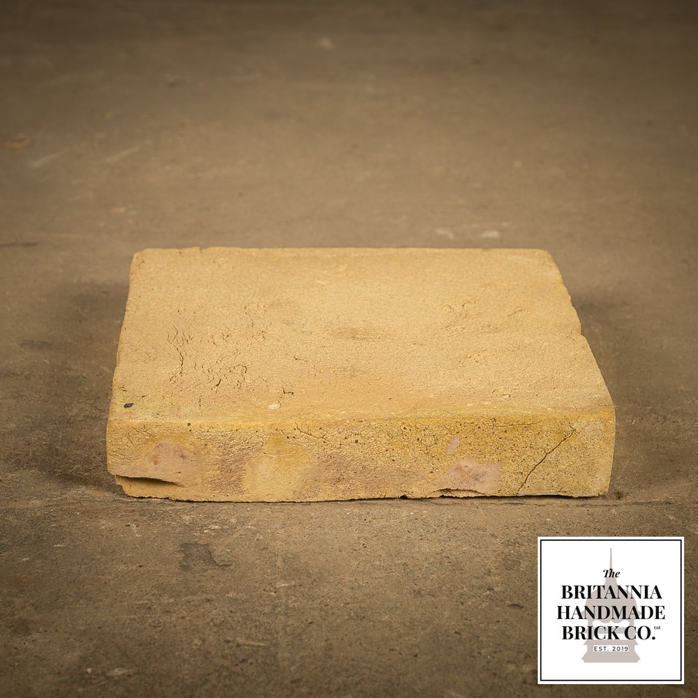 9” x 9" Handmade Buff Floor Tile, Pamment