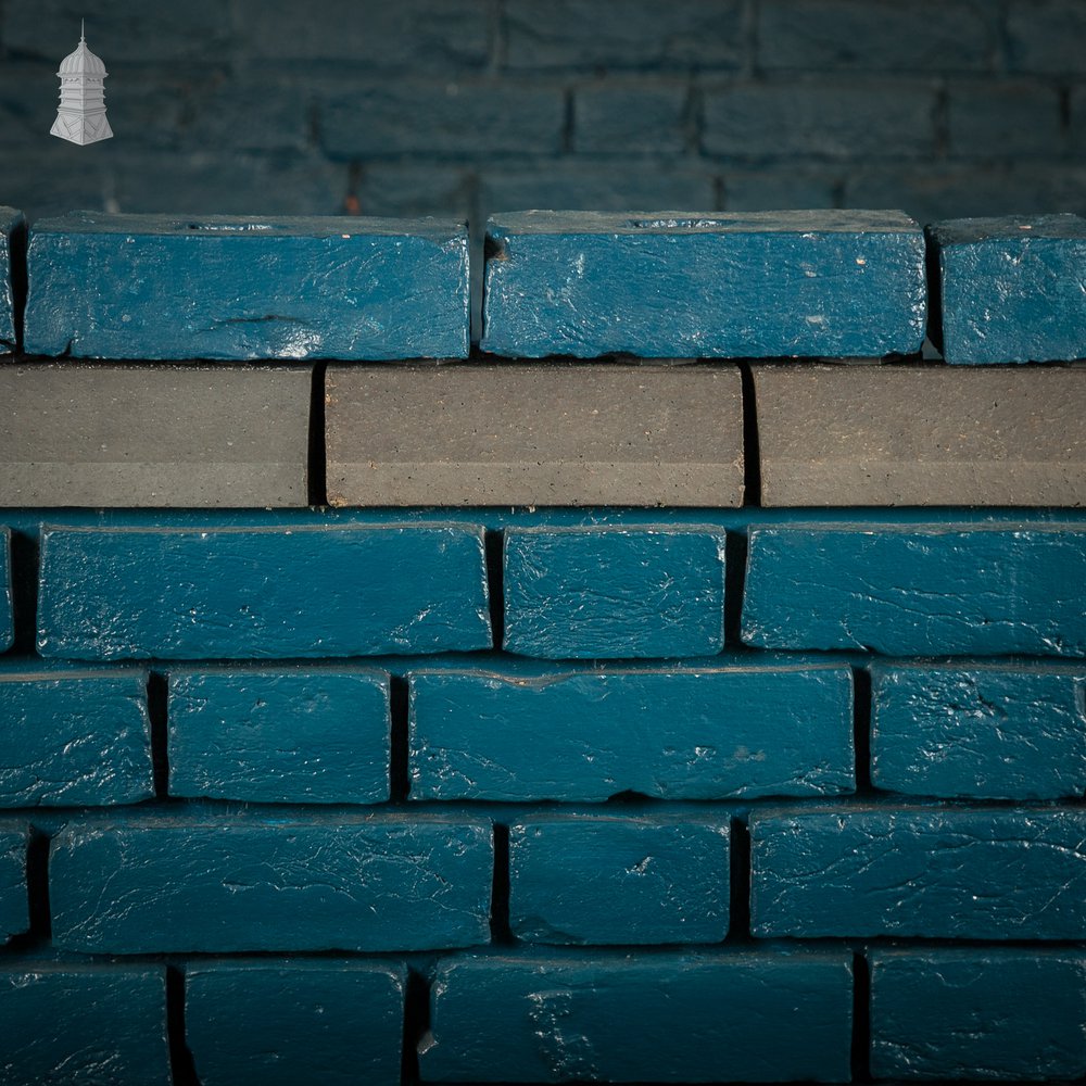 Plinth Stretcher Bricks, Reclaimed, Staffordshire Blue