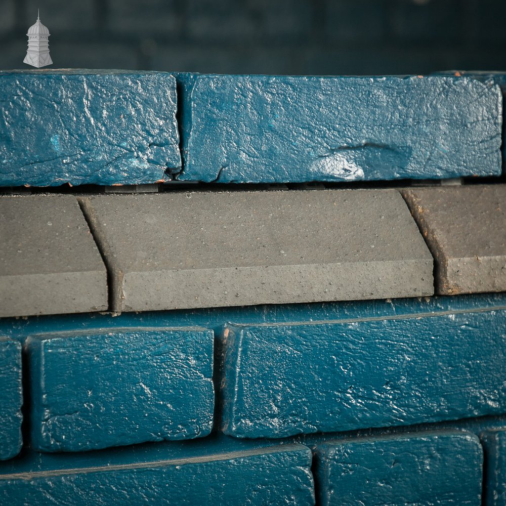 Plinth Stretcher Bricks, Reclaimed, Staffordshire Blue