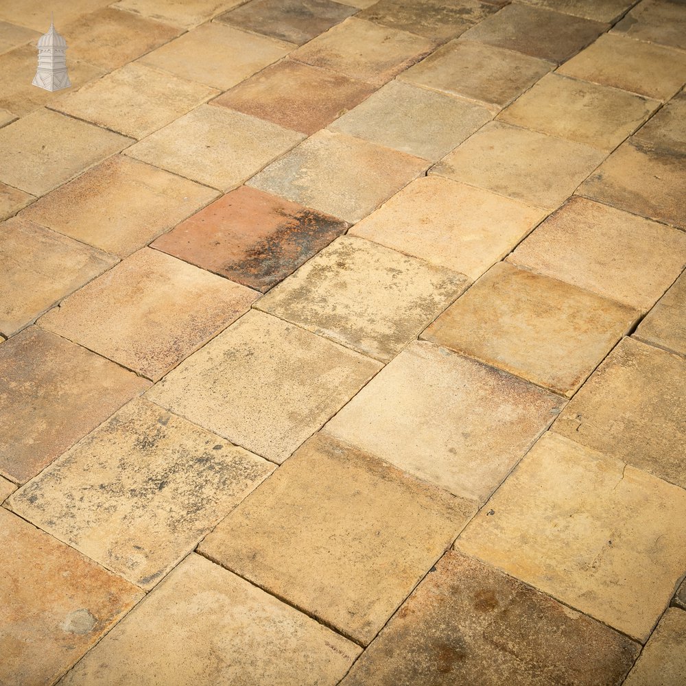 Buff Floor Tile, Reclaimed 12" x 12, Batch of 176 - 16 Square Metres