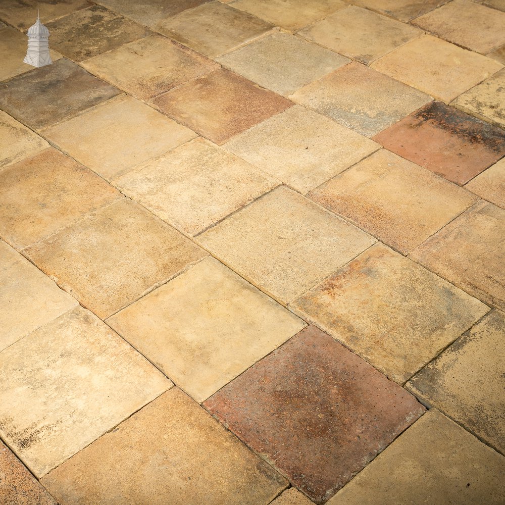 Buff Floor Tile, Reclaimed 12" x 12, Batch of 176 - 16 Square Metres