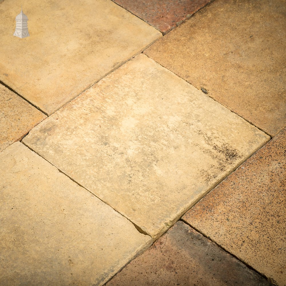 Buff Floor Tile, Reclaimed 12" x 12, Batch of 176 - 16 Square Metres