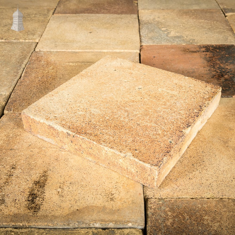 Buff Floor Tile, Reclaimed 12" x 12, Batch of 176 - 16 Square Metres
