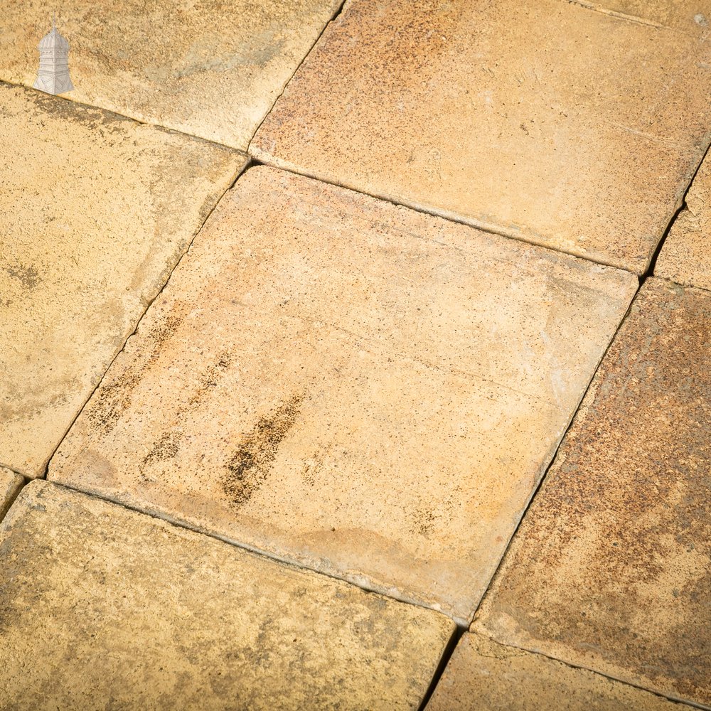Buff Floor Tile, Reclaimed 12" x 12, Batch of 176 - 16 Square Metres