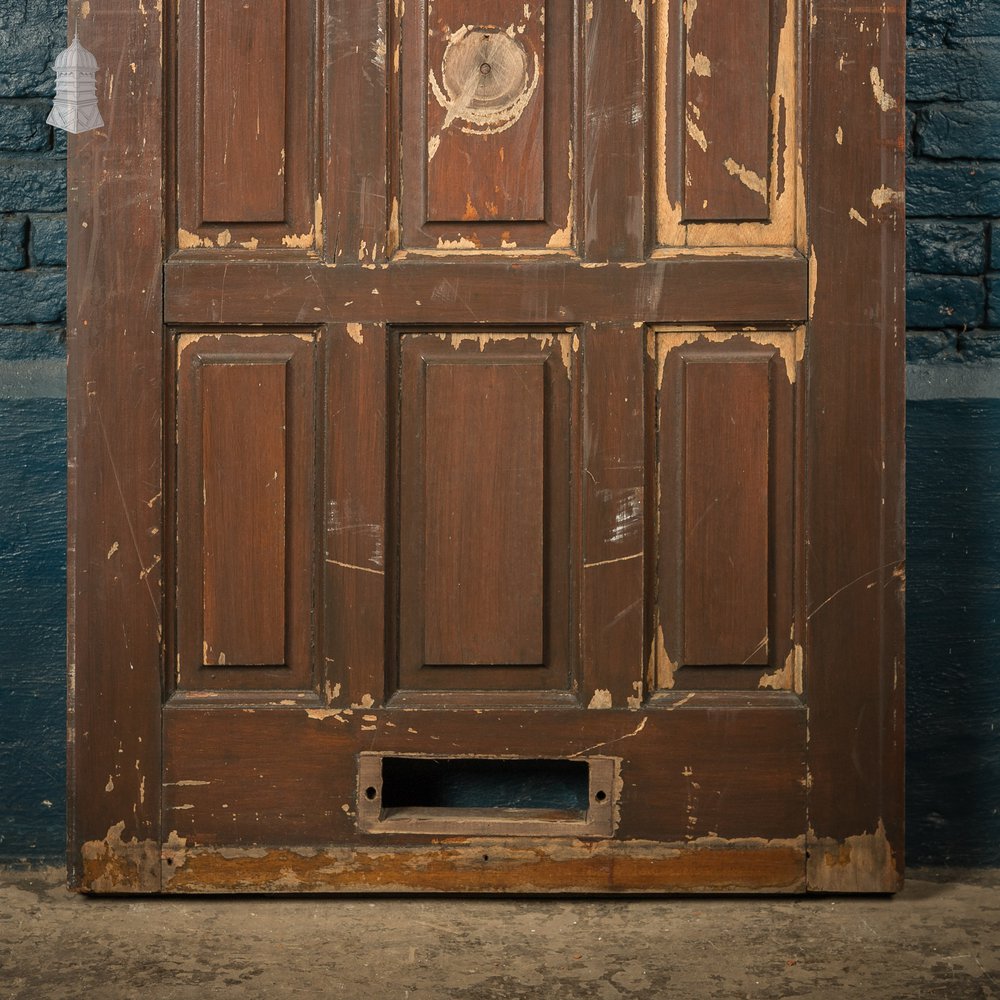Multi-Panel Exterior Door, Small Glazed Panel, Hardwood