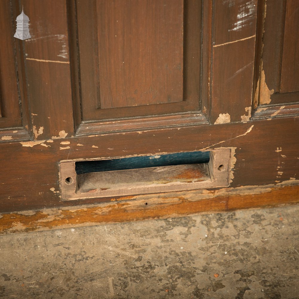 Multi-Panel Exterior Door, Small Glazed Panel, Hardwood