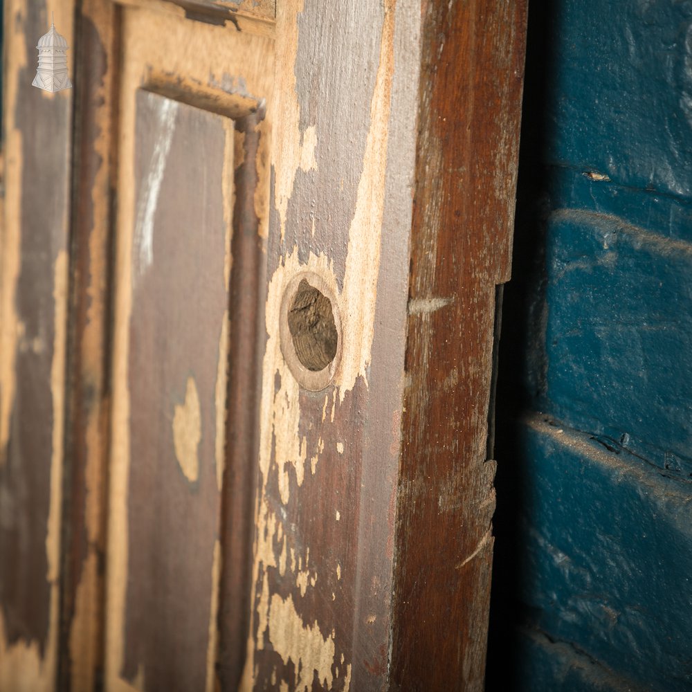 Multi-Panel Exterior Door, Small Glazed Panel, Hardwood