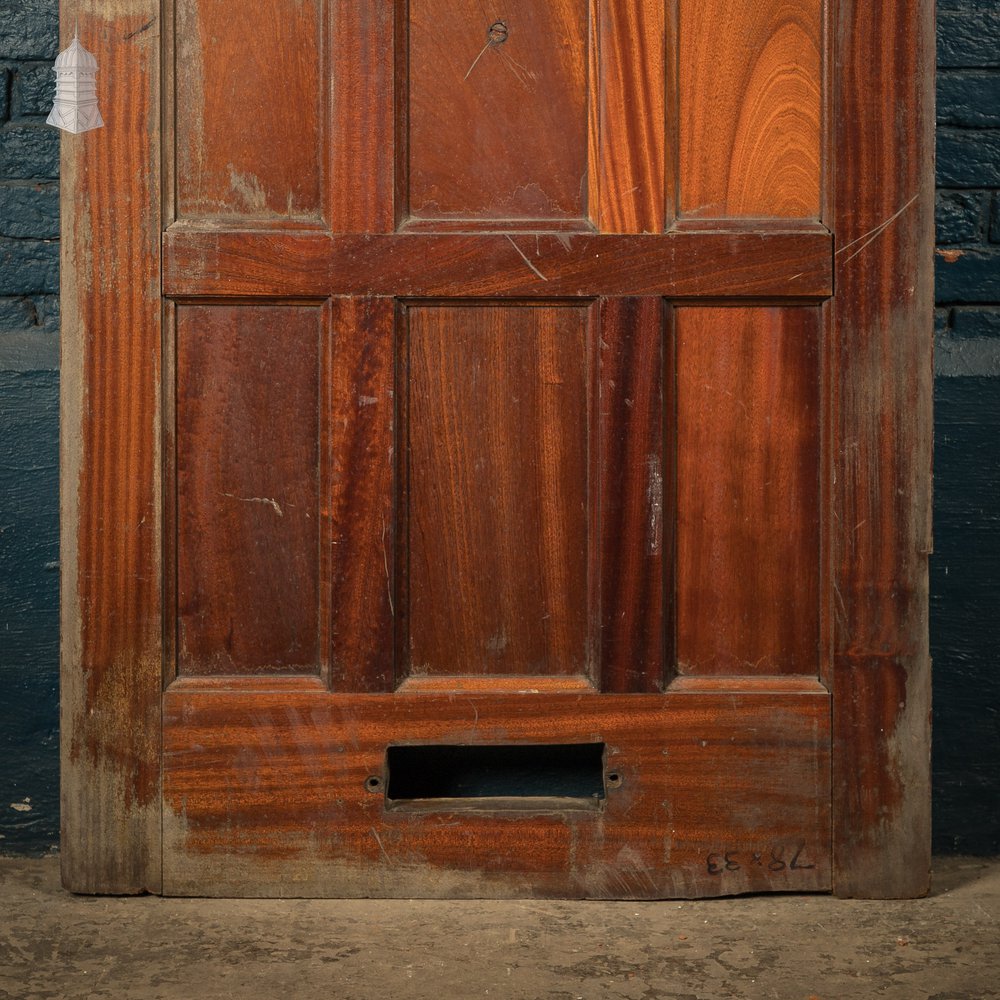 Multi-Panel Exterior Door, Small Glazed Panel, Hardwood