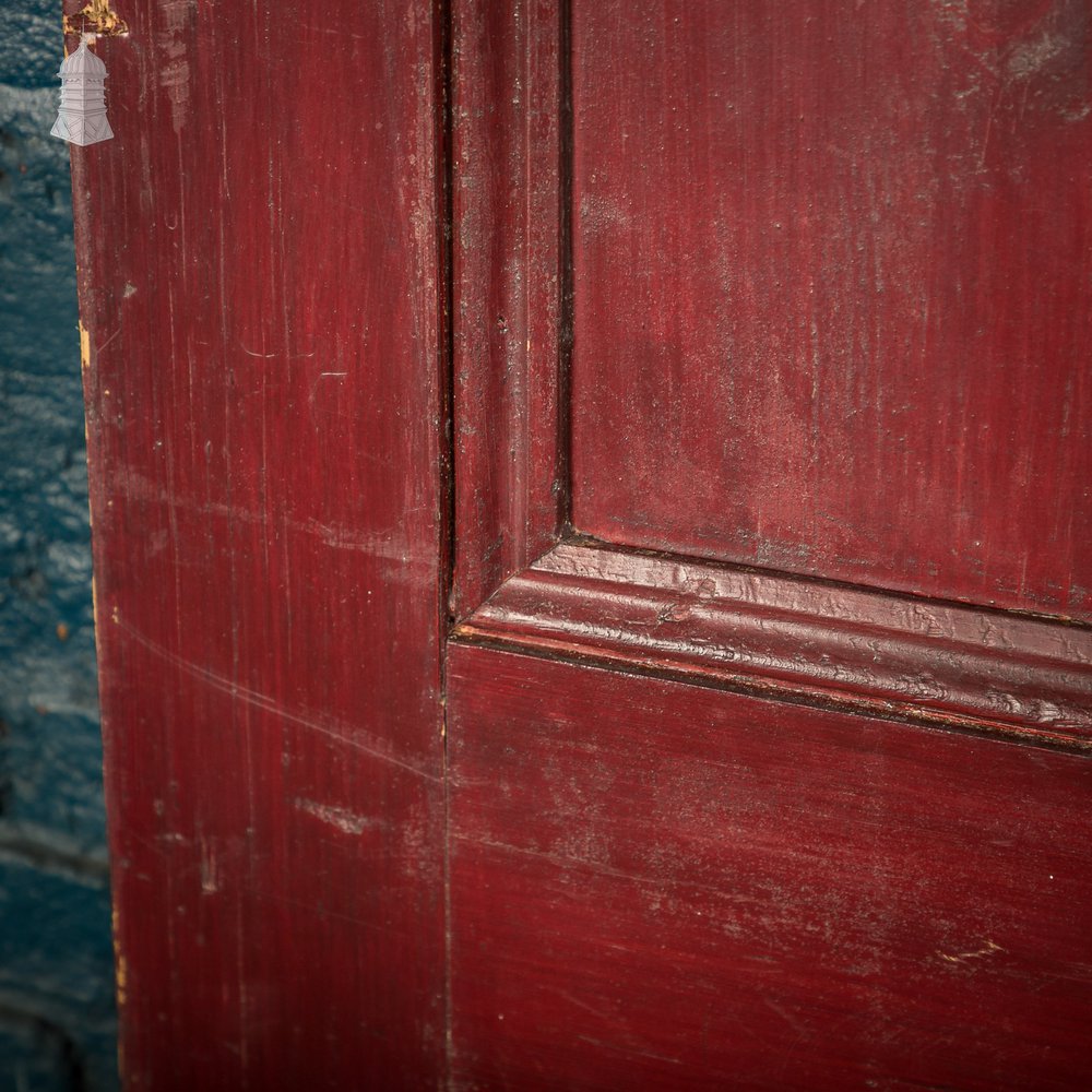 Moulded 4-Panel Door, Red Painted Finish