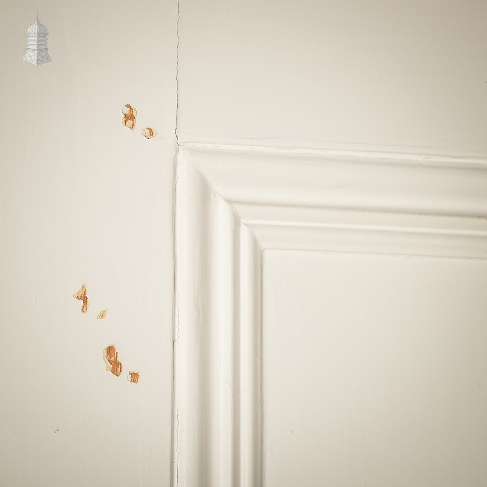 4 Panel Door, Reclaimed, White Painted Finish
