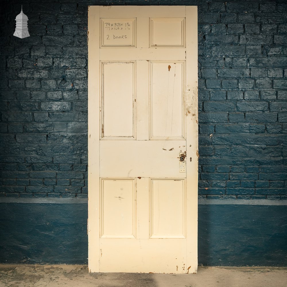 Moulded 6-Panel Door – White Painted Finish