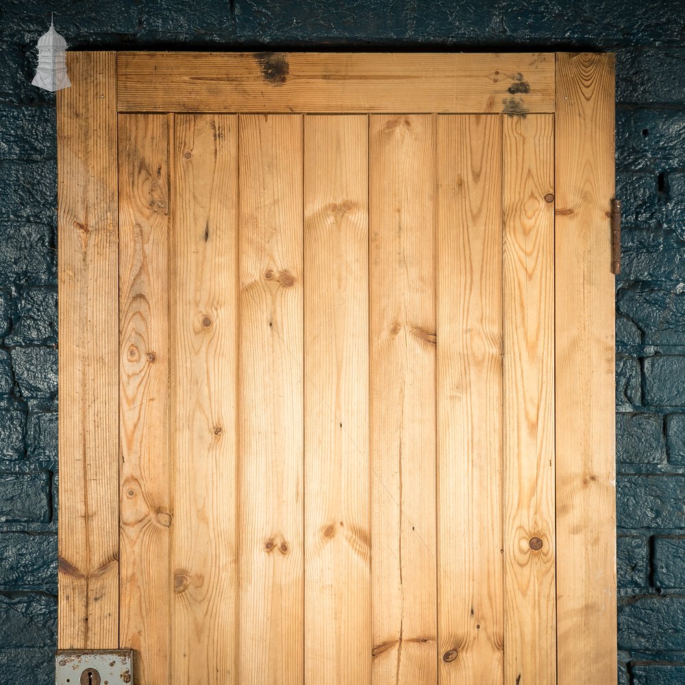 Ledged and Braced Pine Door, Reclaimed